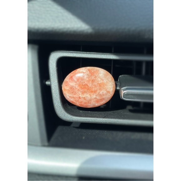 Hand Crafted Accessories - Sunstone Car Vent Clip Accessory Crystal Gemstone Hand Crafted